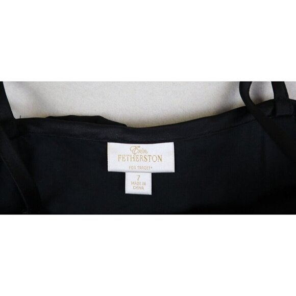 ERIN FETHERSTON FOR TARGET - WOMEN'S BLACK RUFFLE LAYERED DRESS - SIZE 7 - Picture 4 of 7